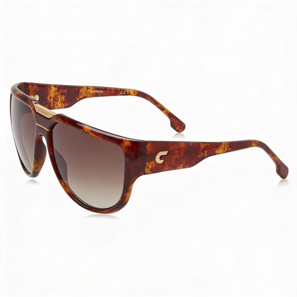 Carrera Flag Lab Tortoise Shell Sunglasses with Case